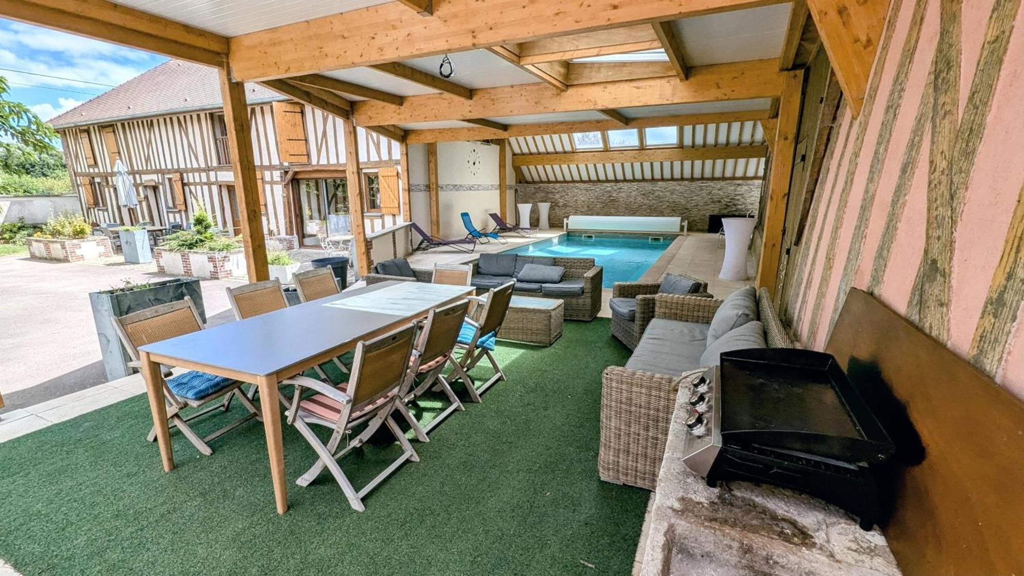 Maison Calme 14 Personnes, Piscine, Jardin Et Parking Buchères Exterior foto