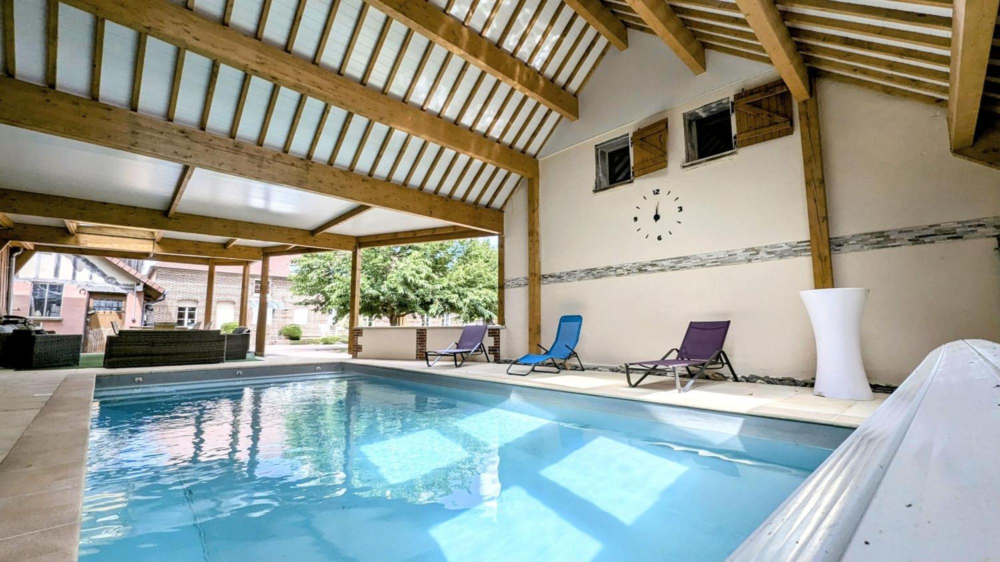 Maison Calme 14 Personnes, Piscine, Jardin Et Parking Buchères Exterior foto